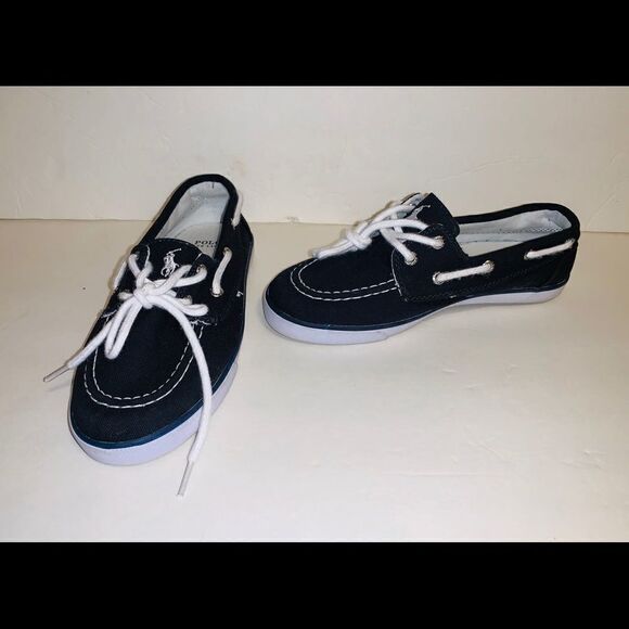 NWOT boys Ralph Lauren Polo boat shoes size 3 - Picture 2 of 5